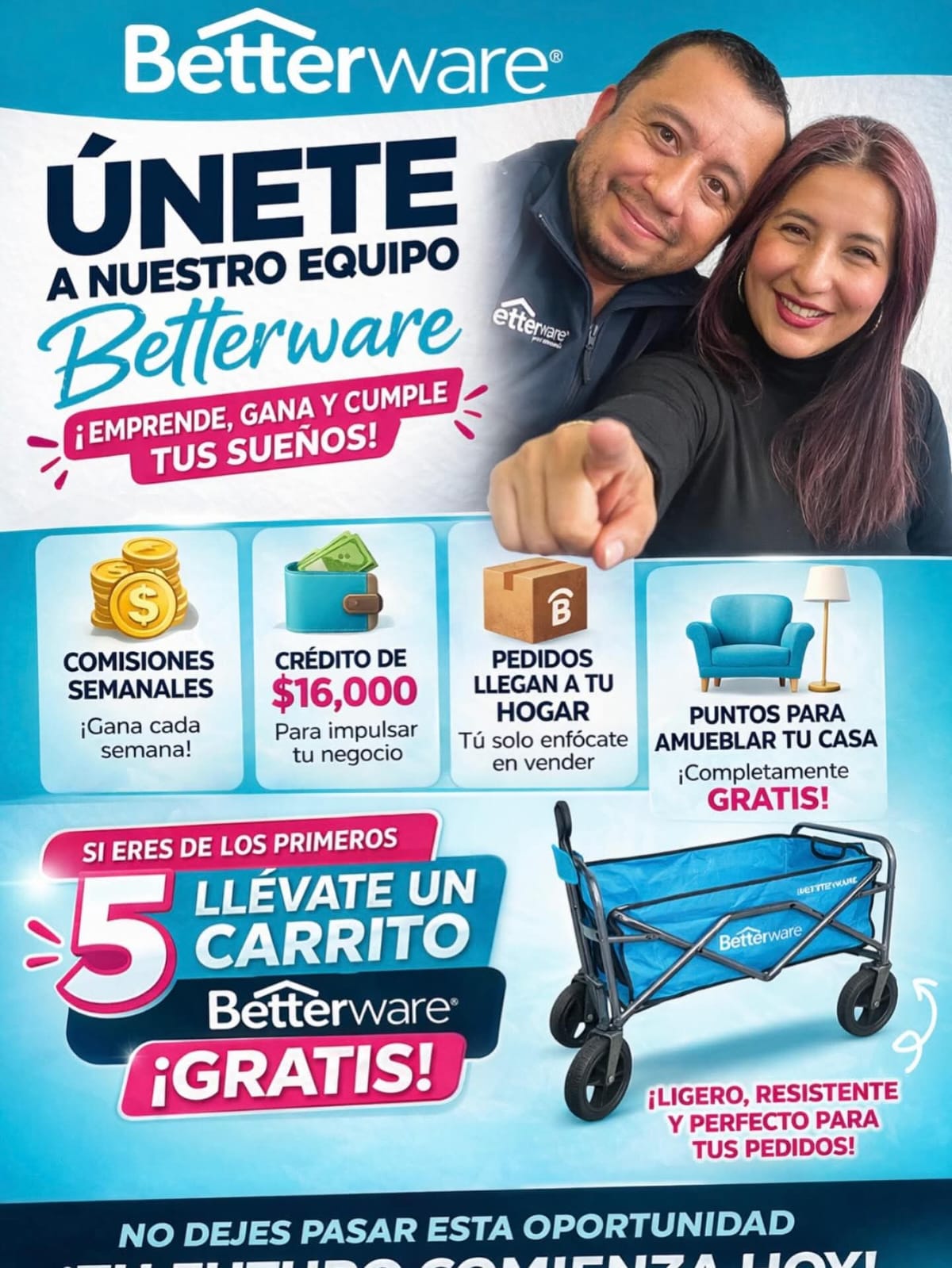 Únete como asociado Betterware